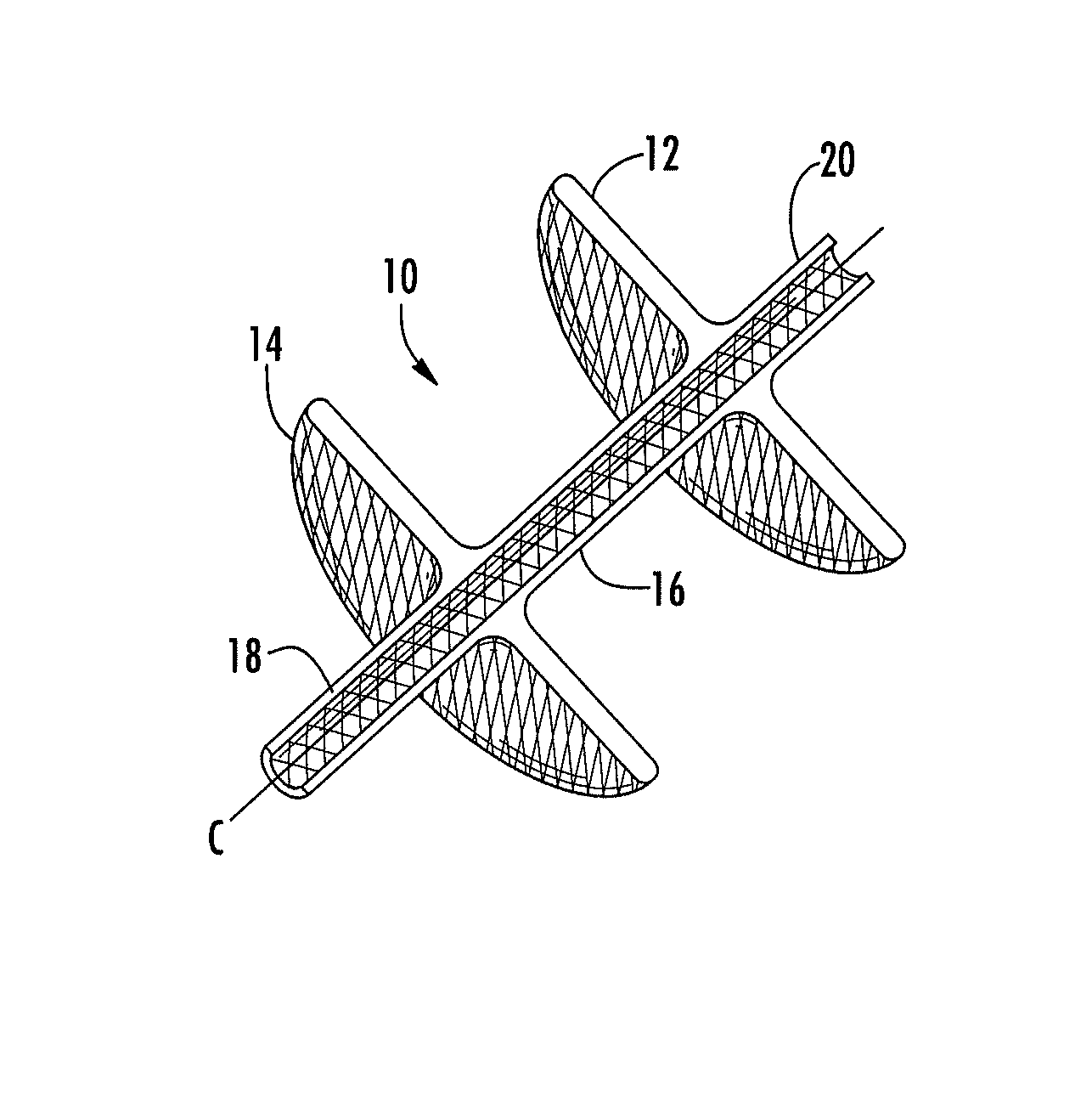 Asymmetrical medical devices for treating a target site and associated method