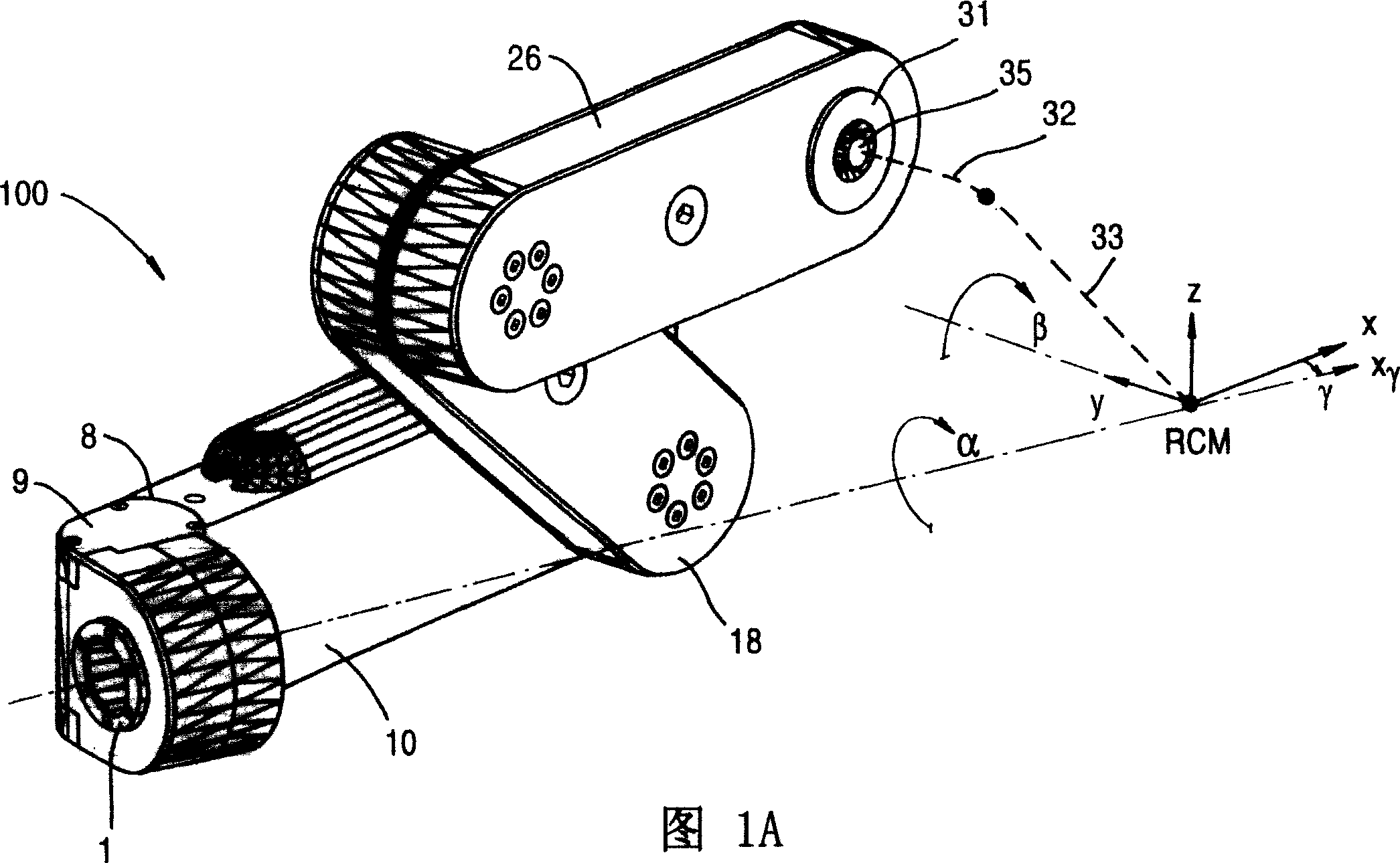 Remote center of motion robotic system and method