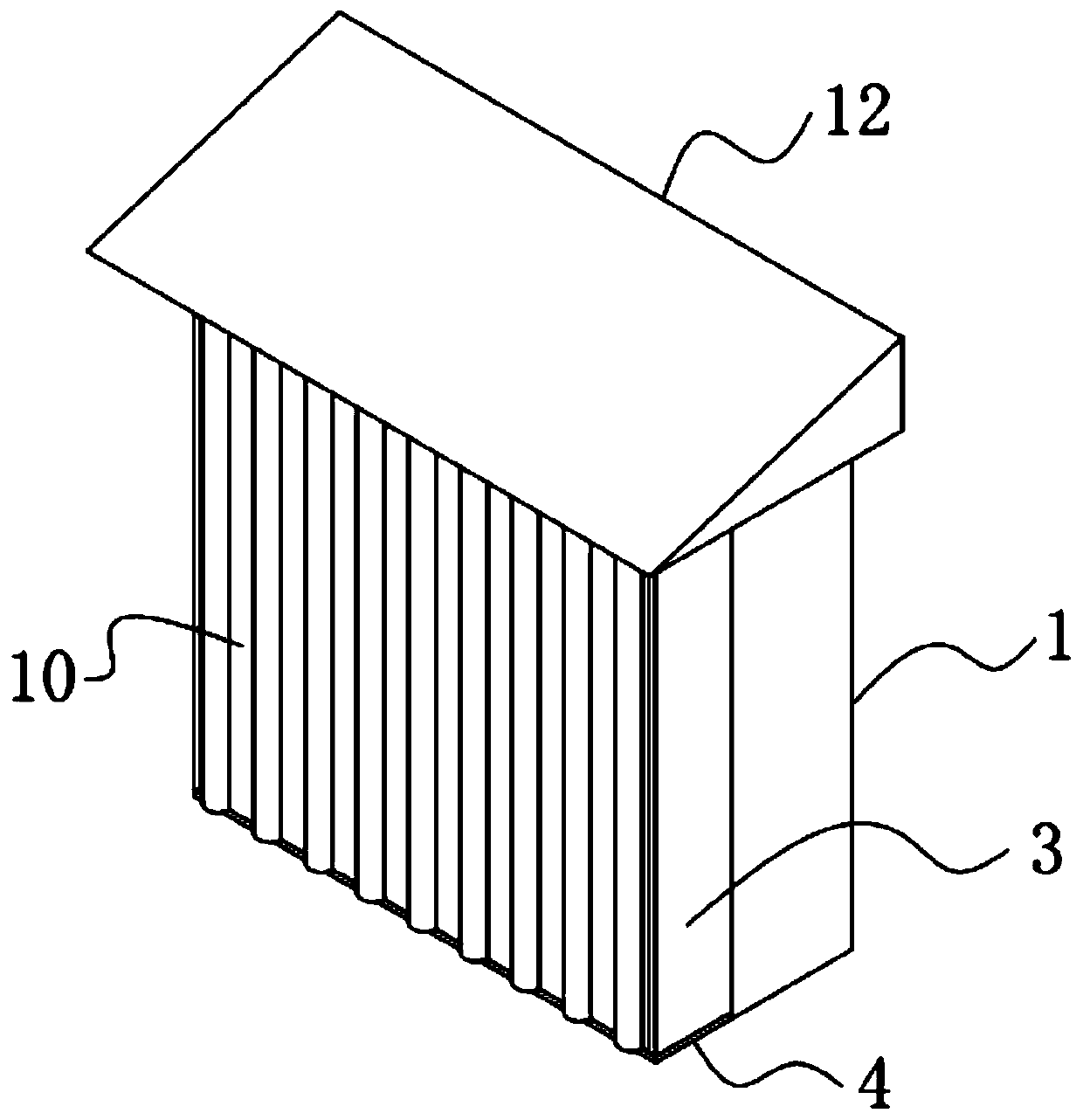 A method for heat preservation, energy saving and water drainage of building exterior walls