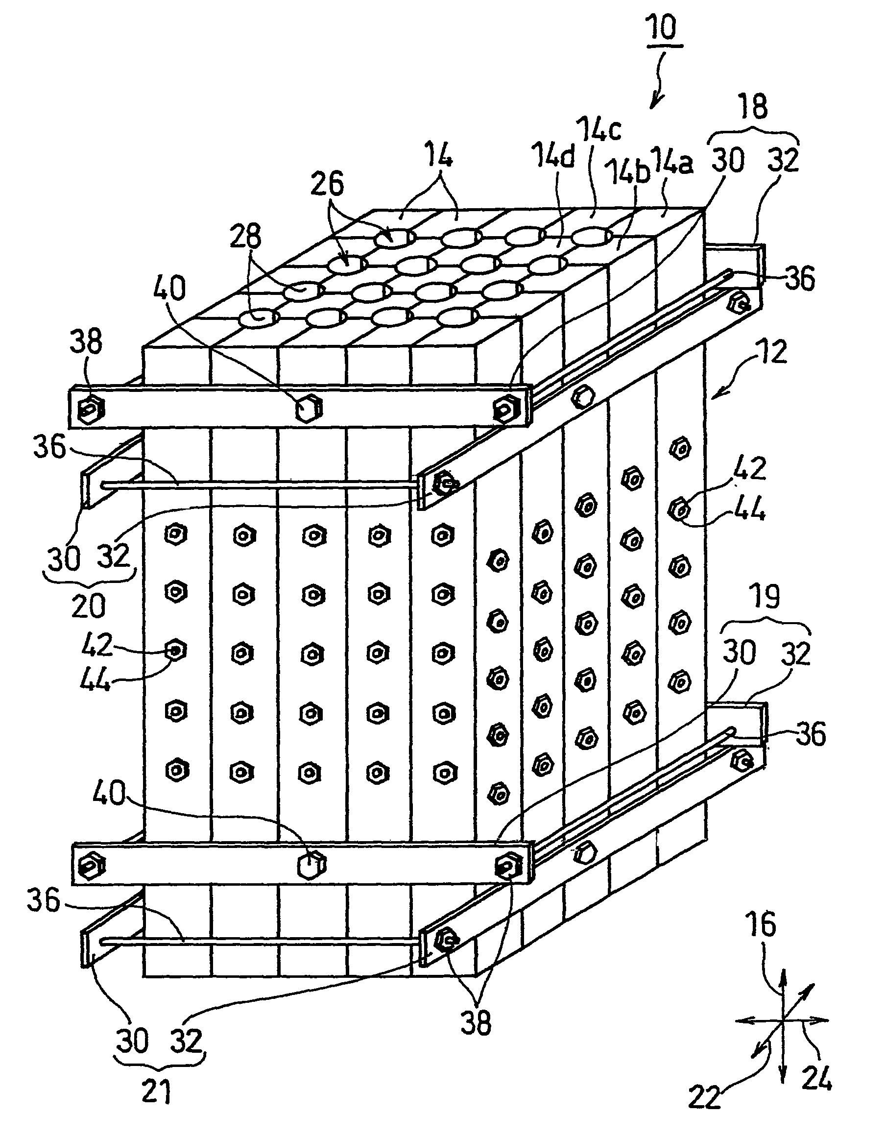 Mold for forming cast rods, casting apparatus, and production method of cast rods