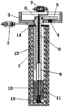 Coal bed gas drainage and gas recovery device