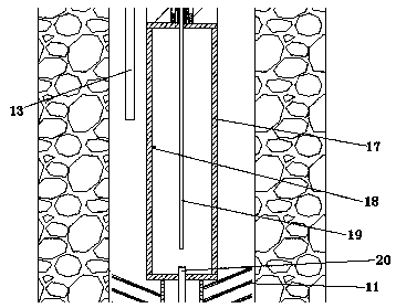 Coal bed gas drainage and gas recovery device