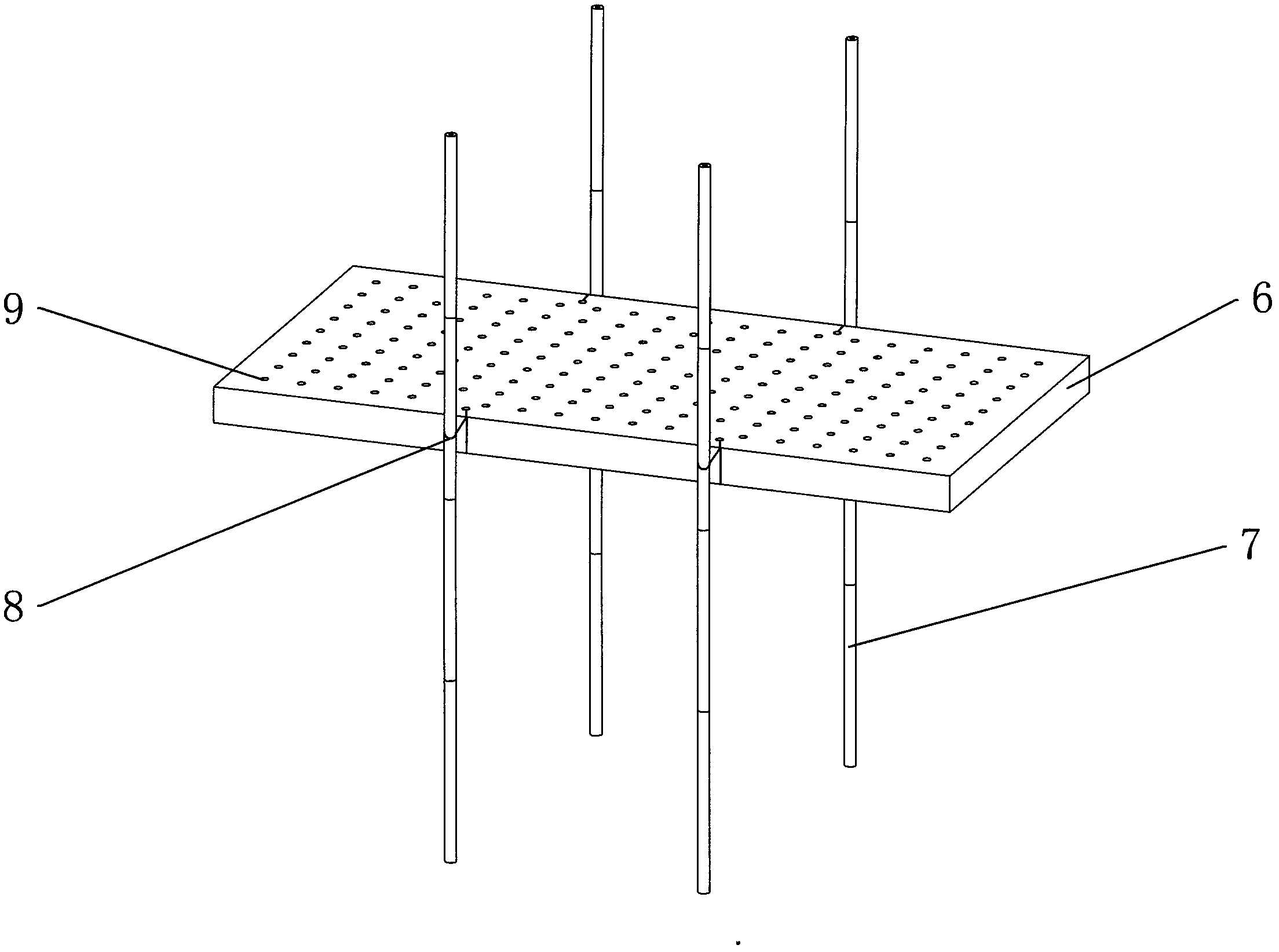 Method for culturing mentha canadensis by using floating of lake inflowing river water