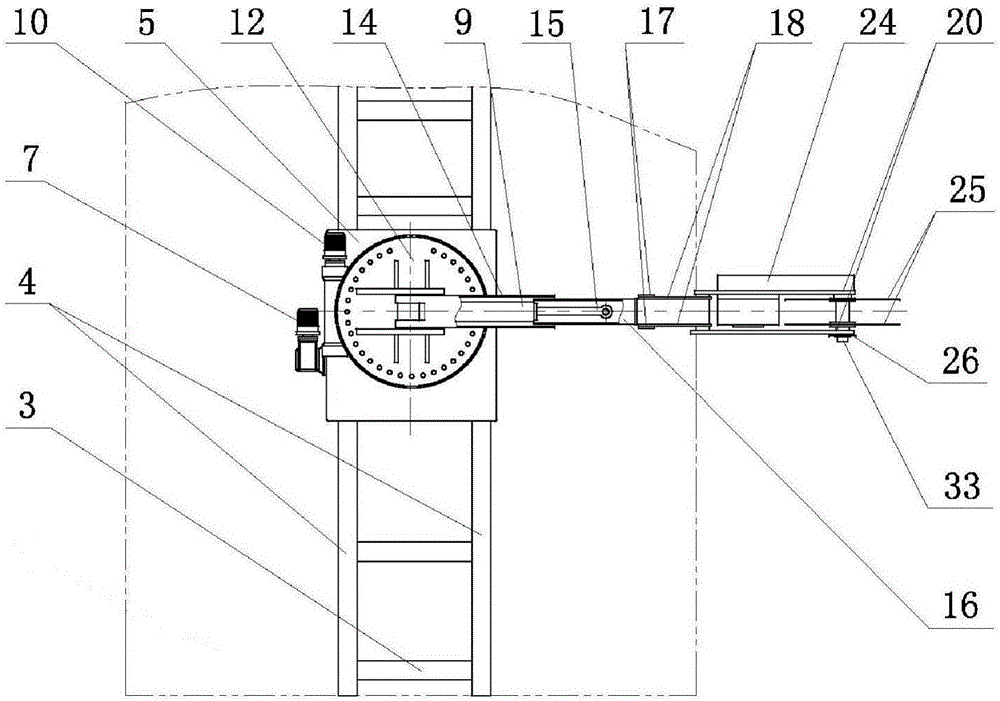 A slotting machine for lining steel arch installation slots for disease control of existing railway tunnels