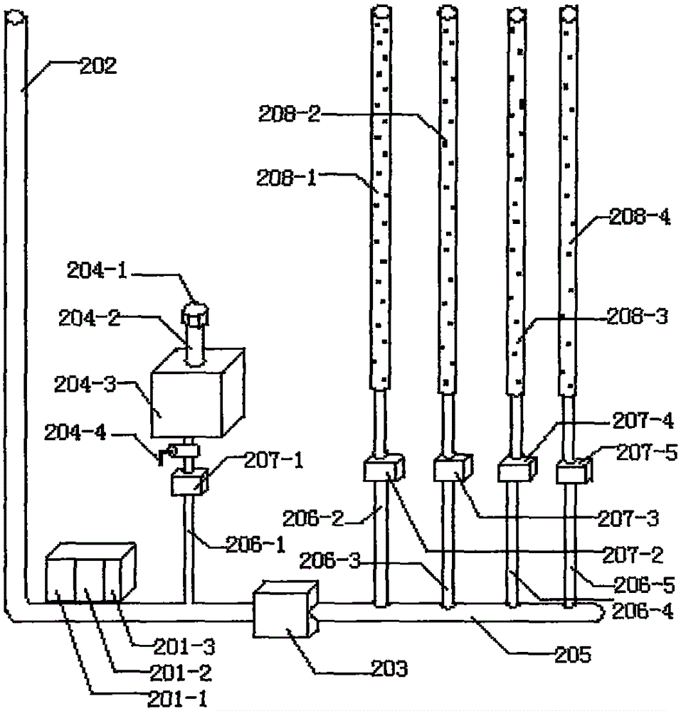 Automatic irrigation and fertilization device exclusively used in micro-seepage pipelines