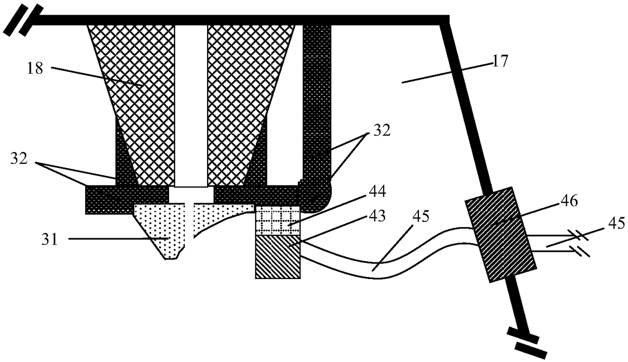 Electron beam excitation fluorescence large-range direct detection imaging apparatus and a method thereof