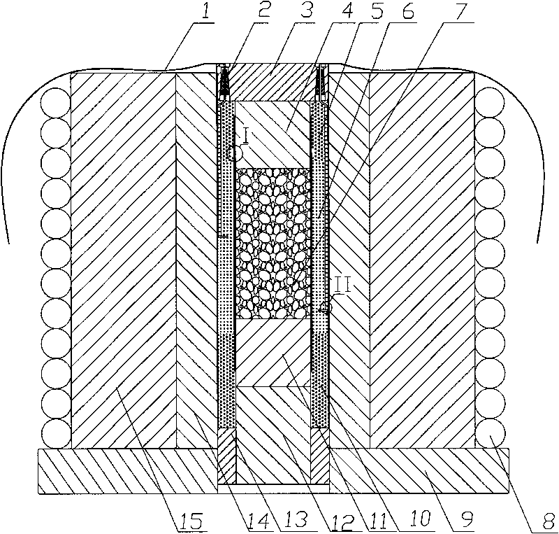 Device and method for heating rock specimen under triaxial pressure