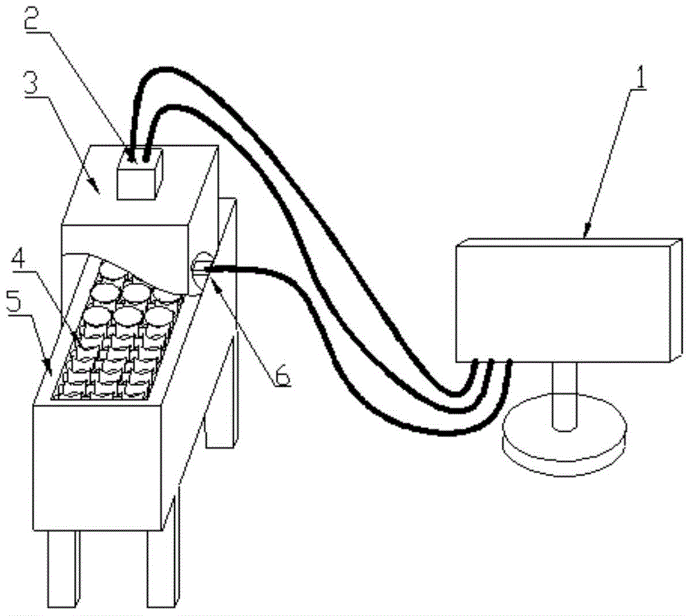 Online visual inspection device and method for surface dirt of group origin eggs