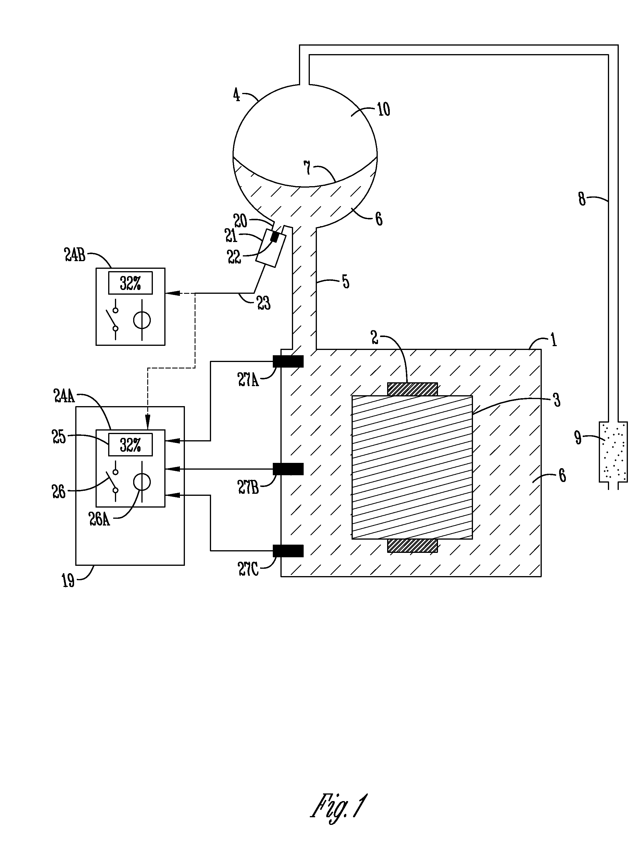 System for monitoring oil level and detecting leaks in power transformers, reactors, current and potential transformers, high voltage bushings and the like