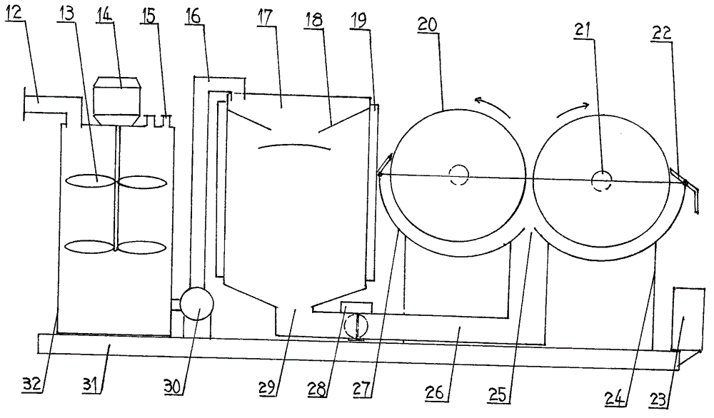 Method and device for comprehensively purifying wastewater containing heavy metal ions and organics