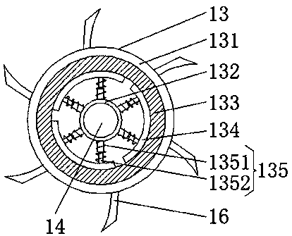 A crop fertilizing machine suitable for farming on the hillside