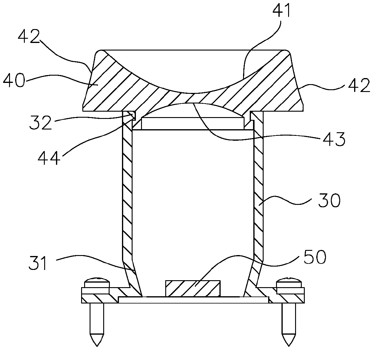 Light-emitting diode (LED) lamp