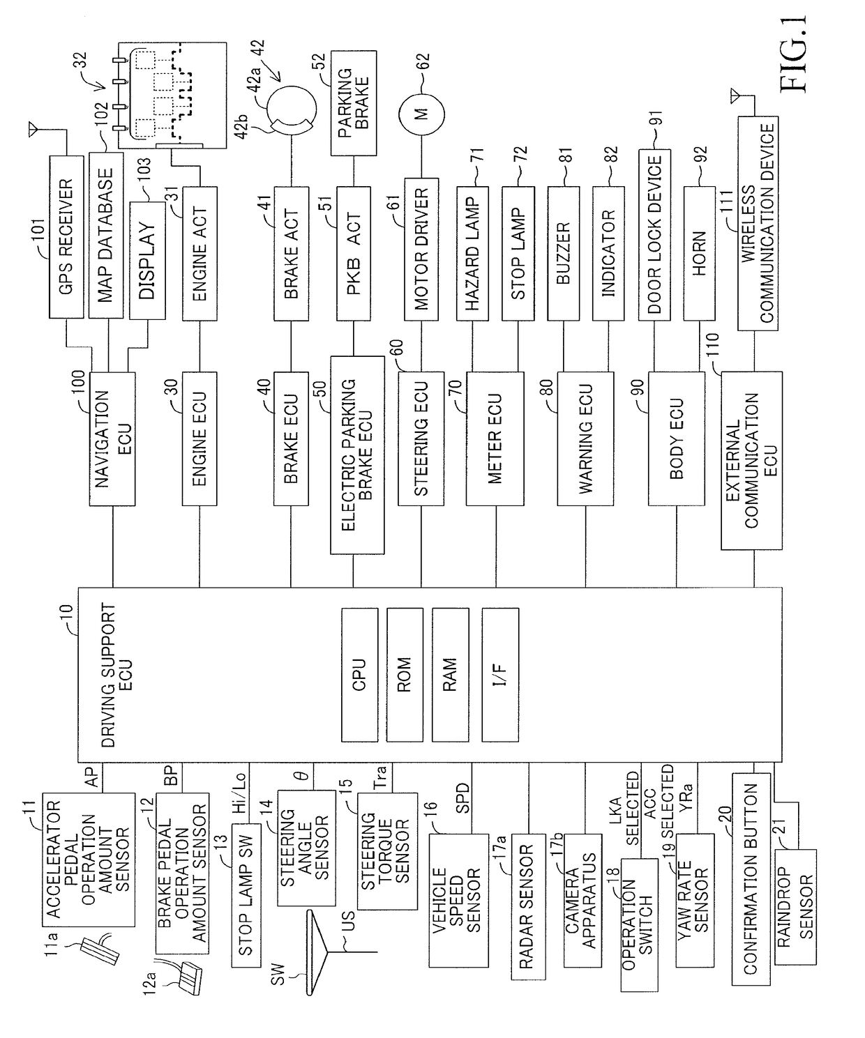 Vehicle traveling control apparatus