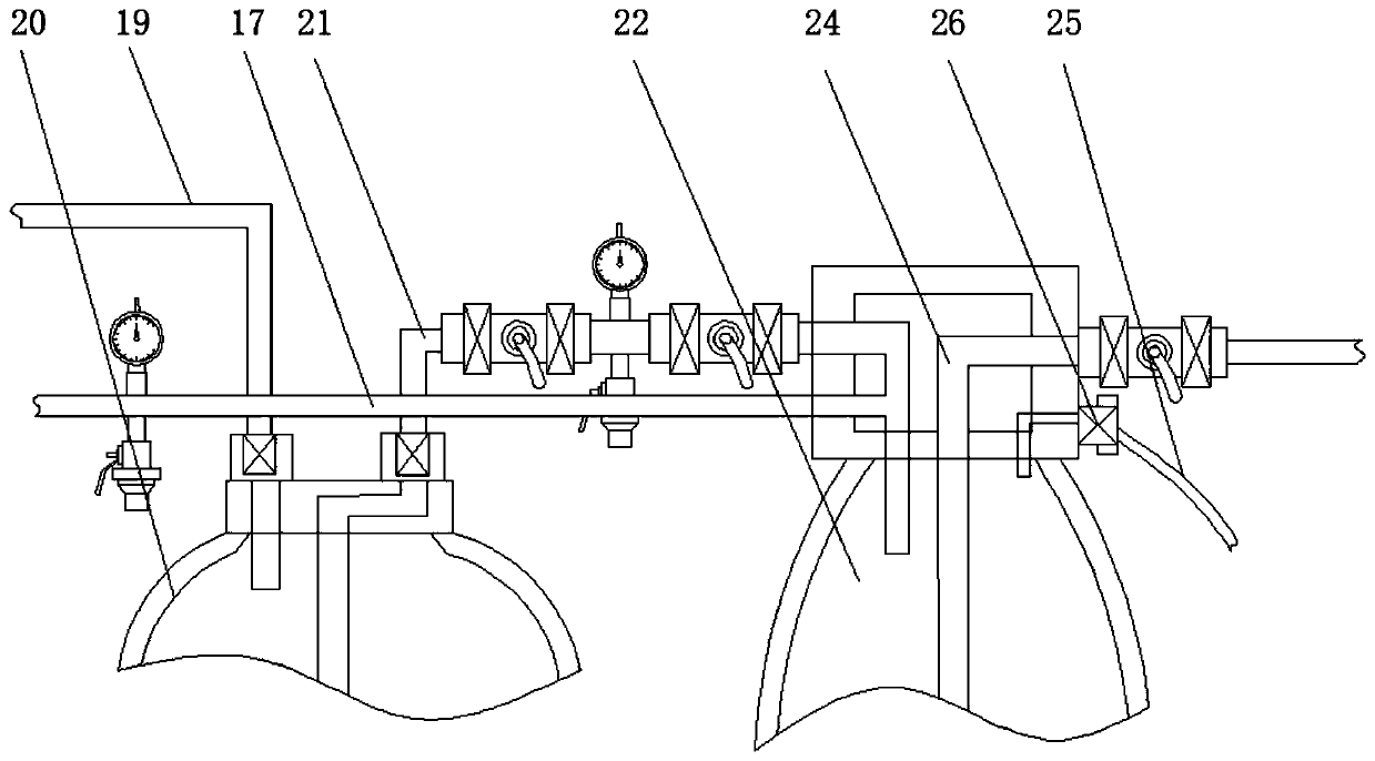 Circulation disinfection type dialysis water treatment device capable of replacing components automatically