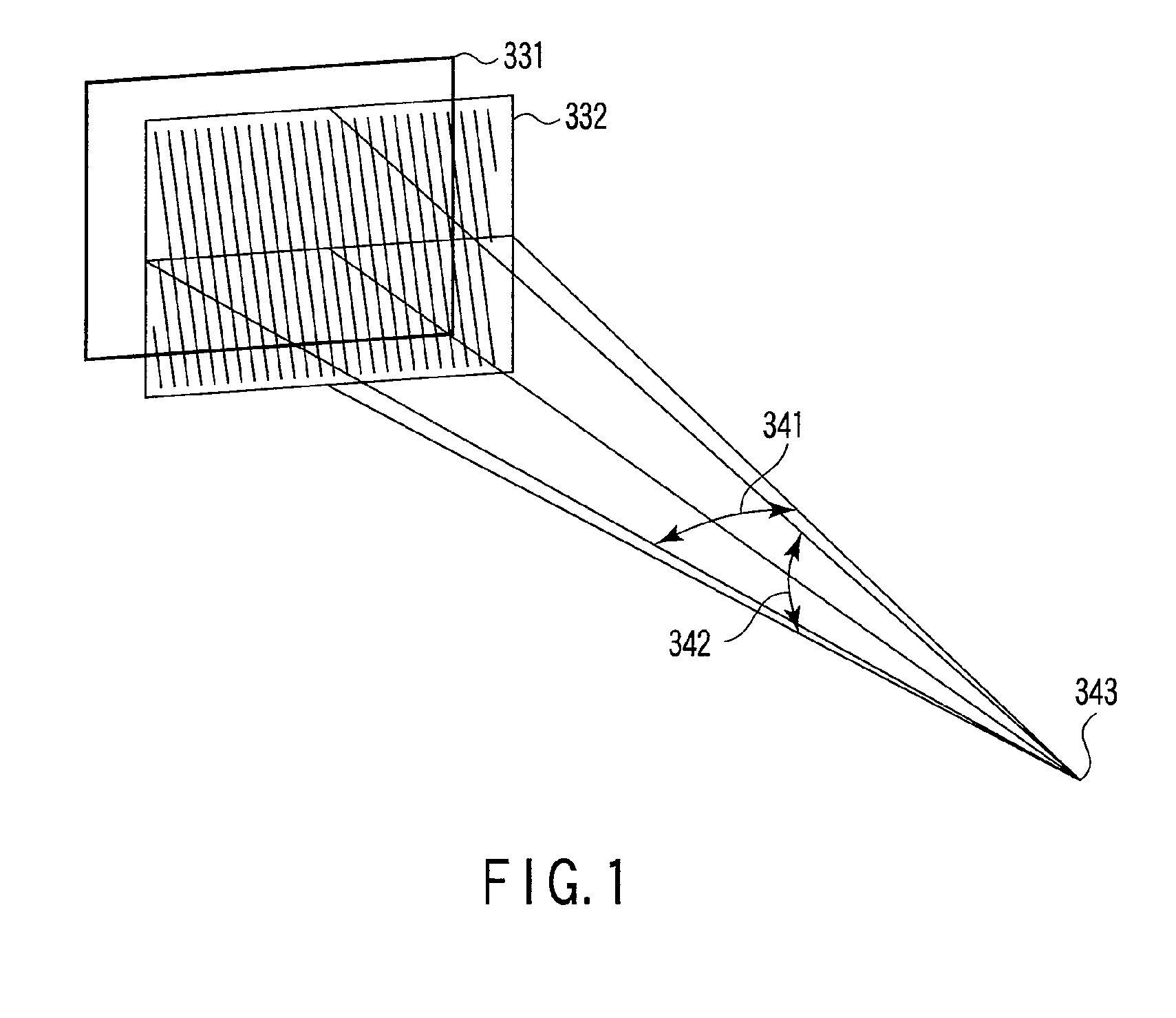 Three-dimensional image display device, method for displaying three-dimensional image, and structure of three-dimensional image data