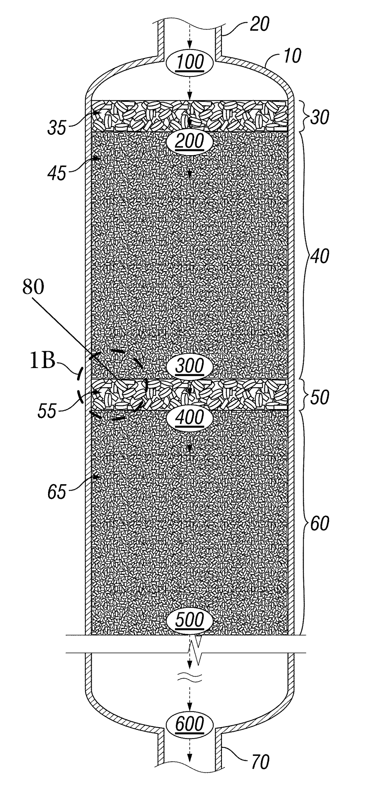 Use of treating elements to facilitate flow in vessels