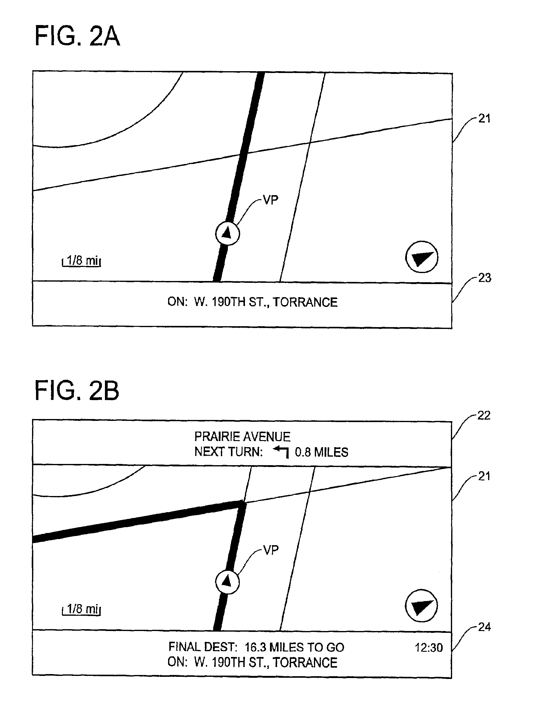 Display method and apparatus for navigation system