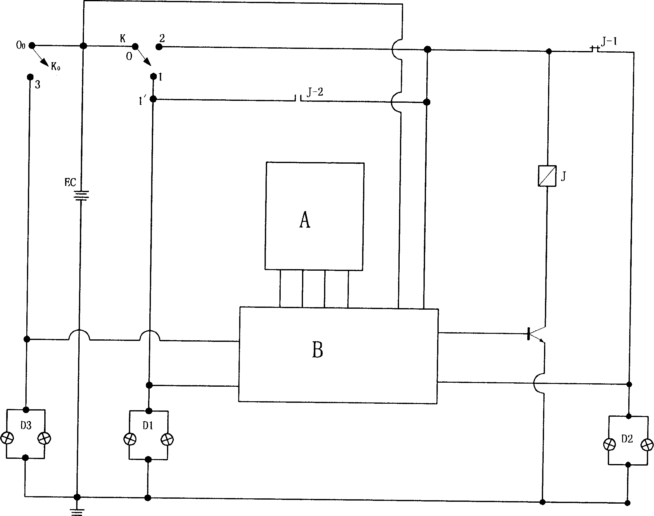 Intelligent dimming meaus for motor vehicle