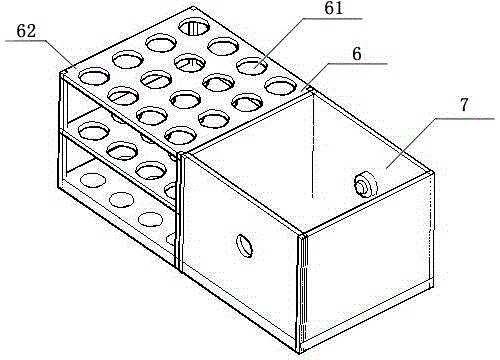 Vibration type test tube shaking device