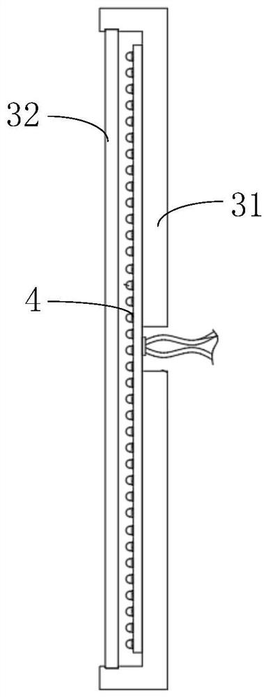 Detachable glass curtain wall structure