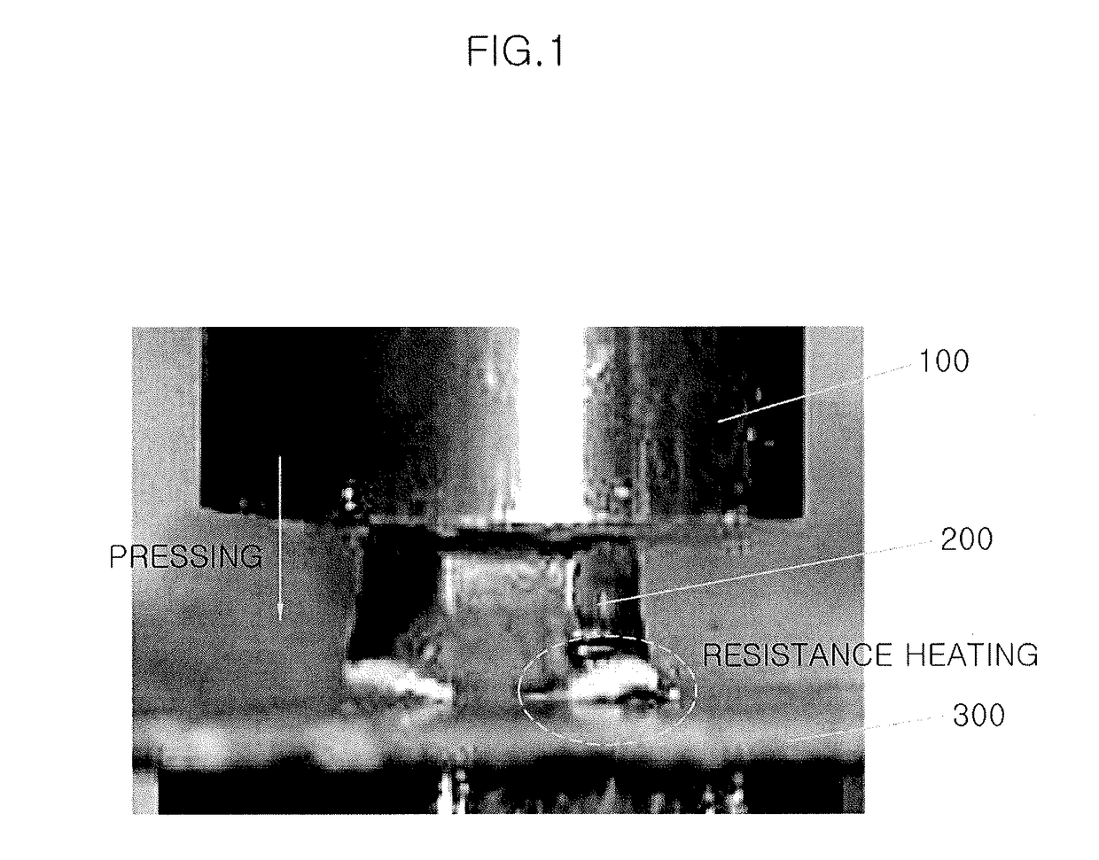 Method of projection welding hardware to steel sheet for hot stamping