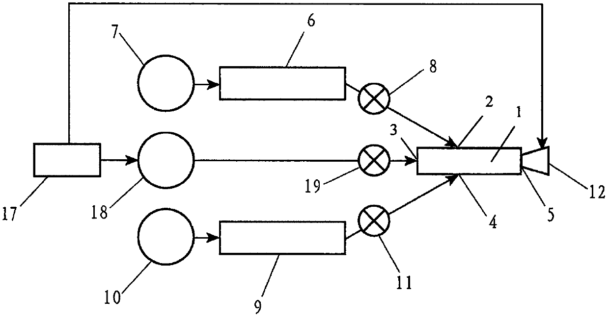 High pressure conveying and spraying device