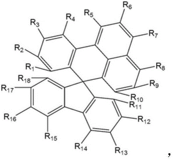 Spiro-typed organic materials and organic electroluminescent device utilizing the same