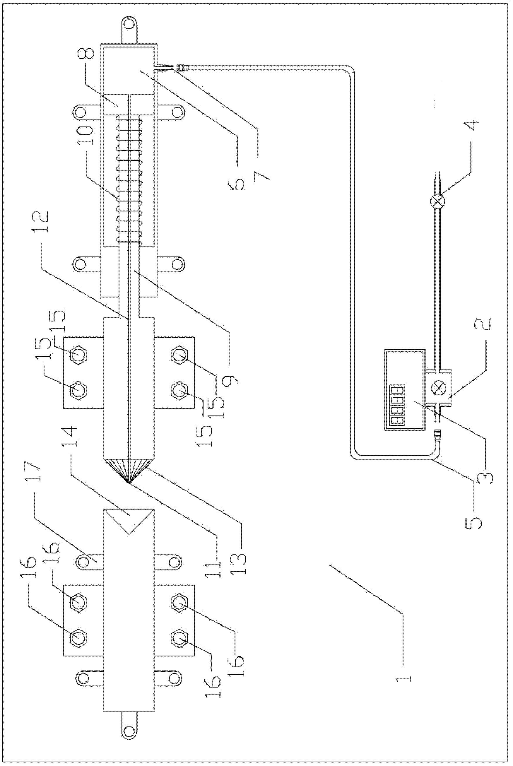 Air forced cooling type direct current, low voltage and high-current switch