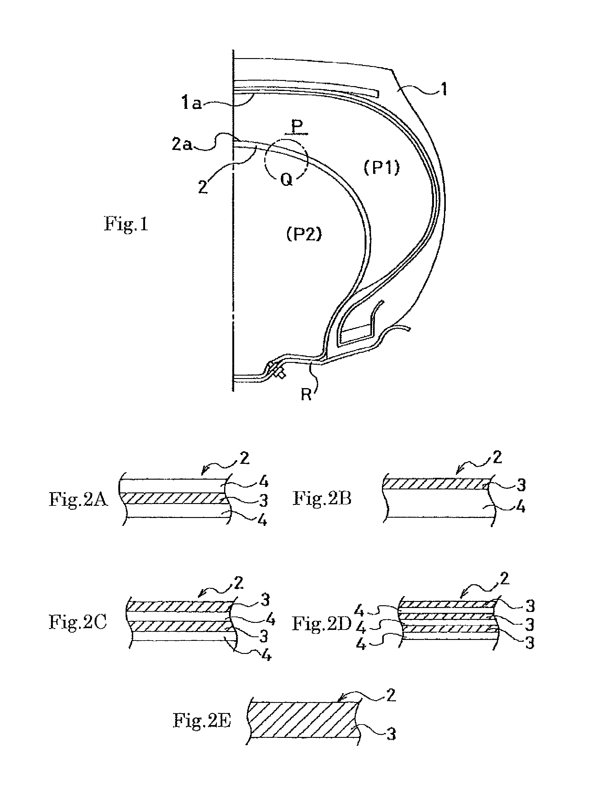 Pneumatic tire/rim assembly