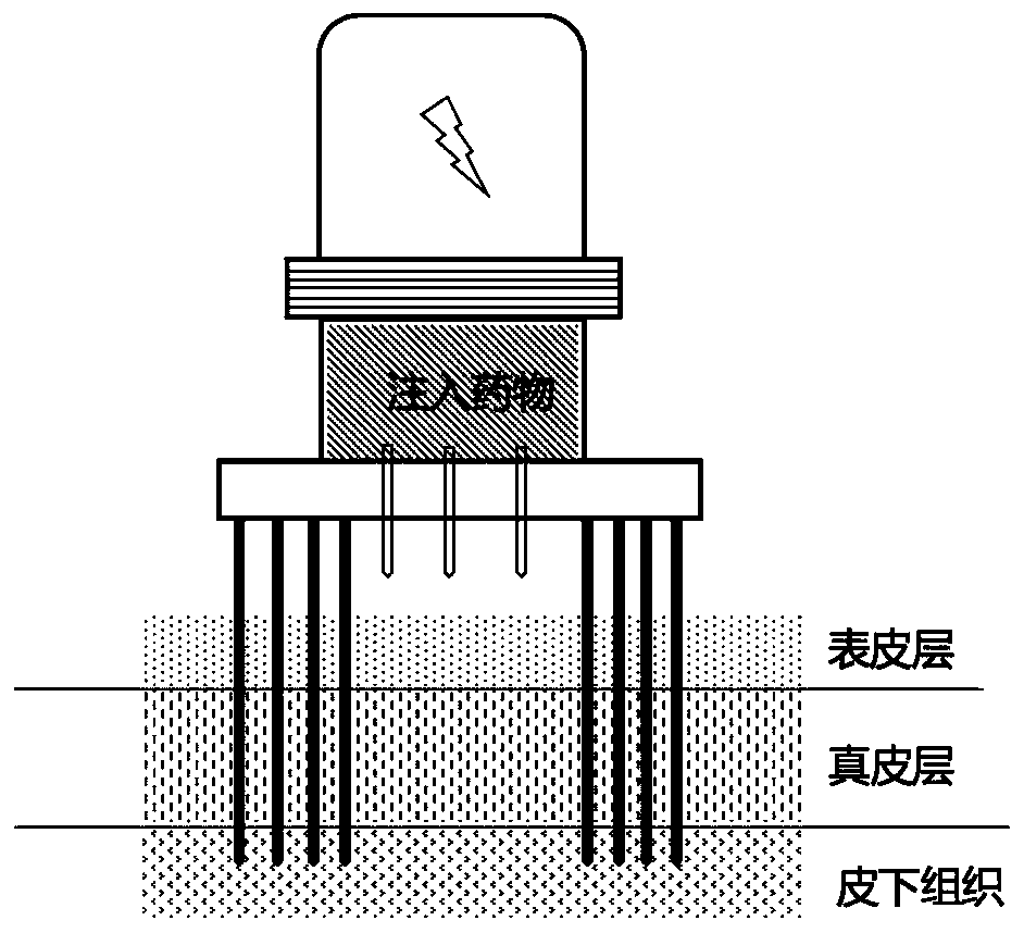 Subcutaneous administration device based on low-temperature plasma