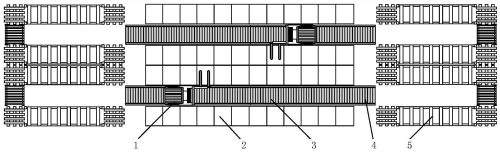 Goods allocation distribution model establishment method in bidirectional layout mode