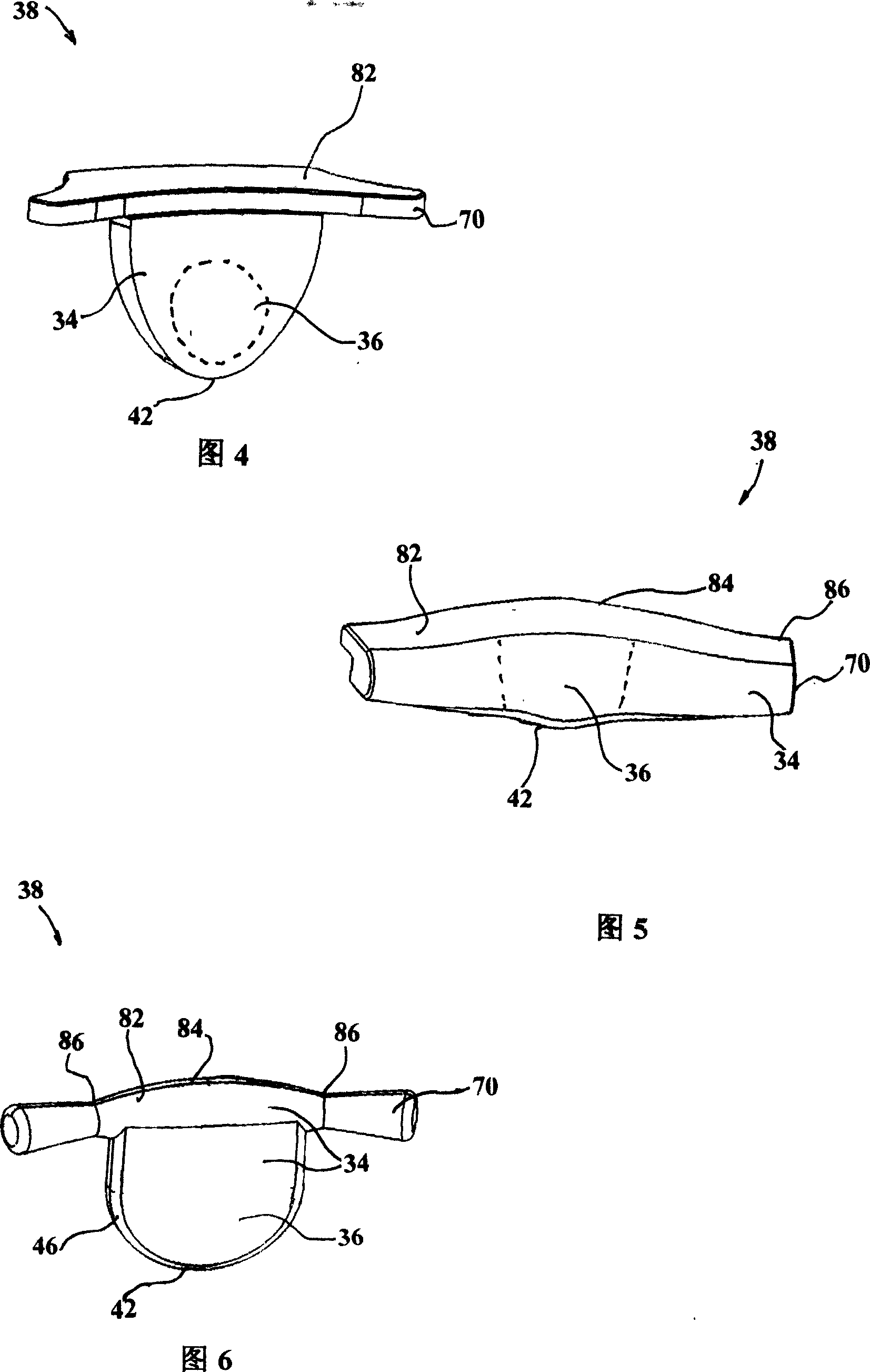 Chair back with abdomen rest