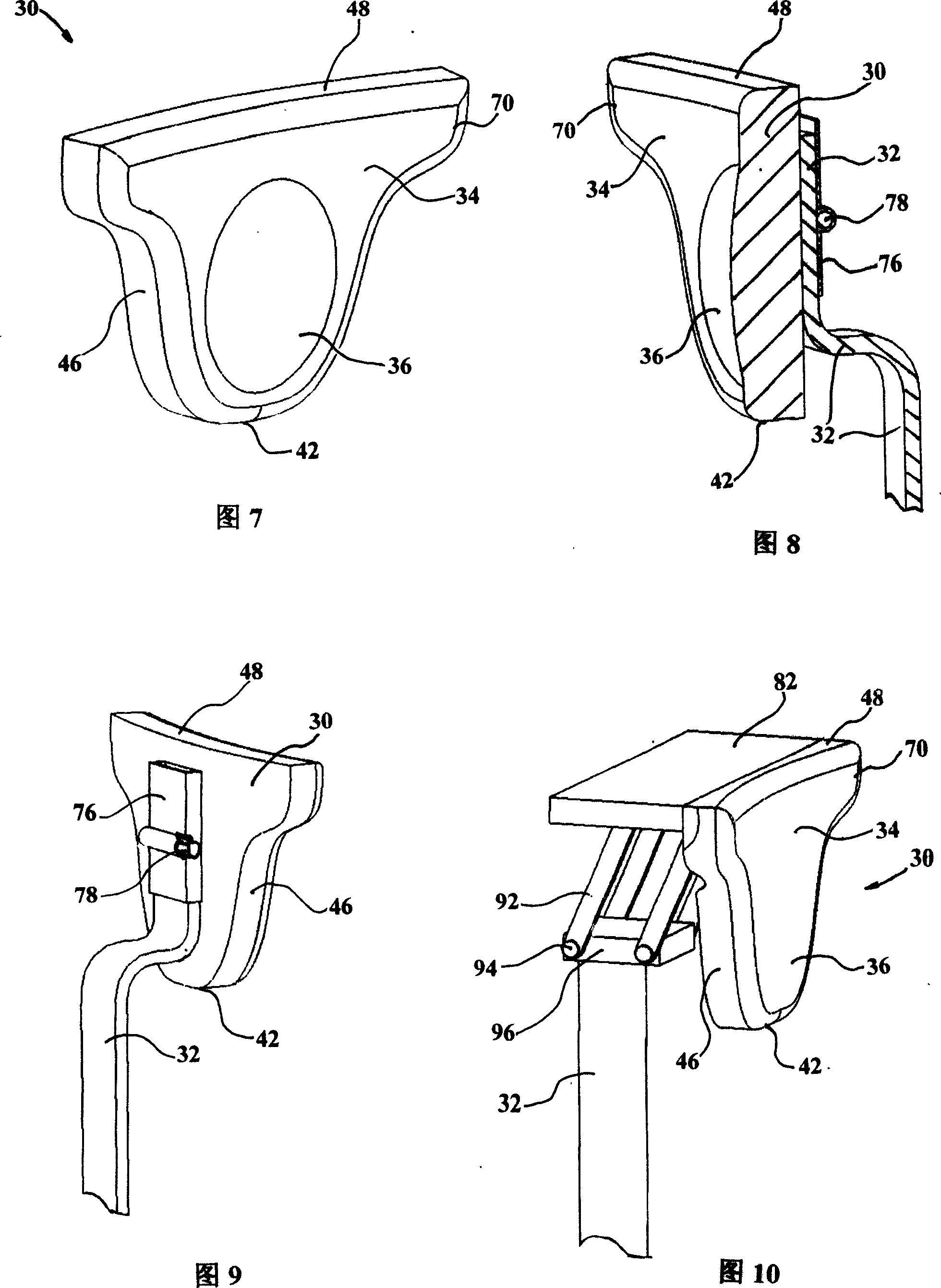 Chair back with abdomen rest