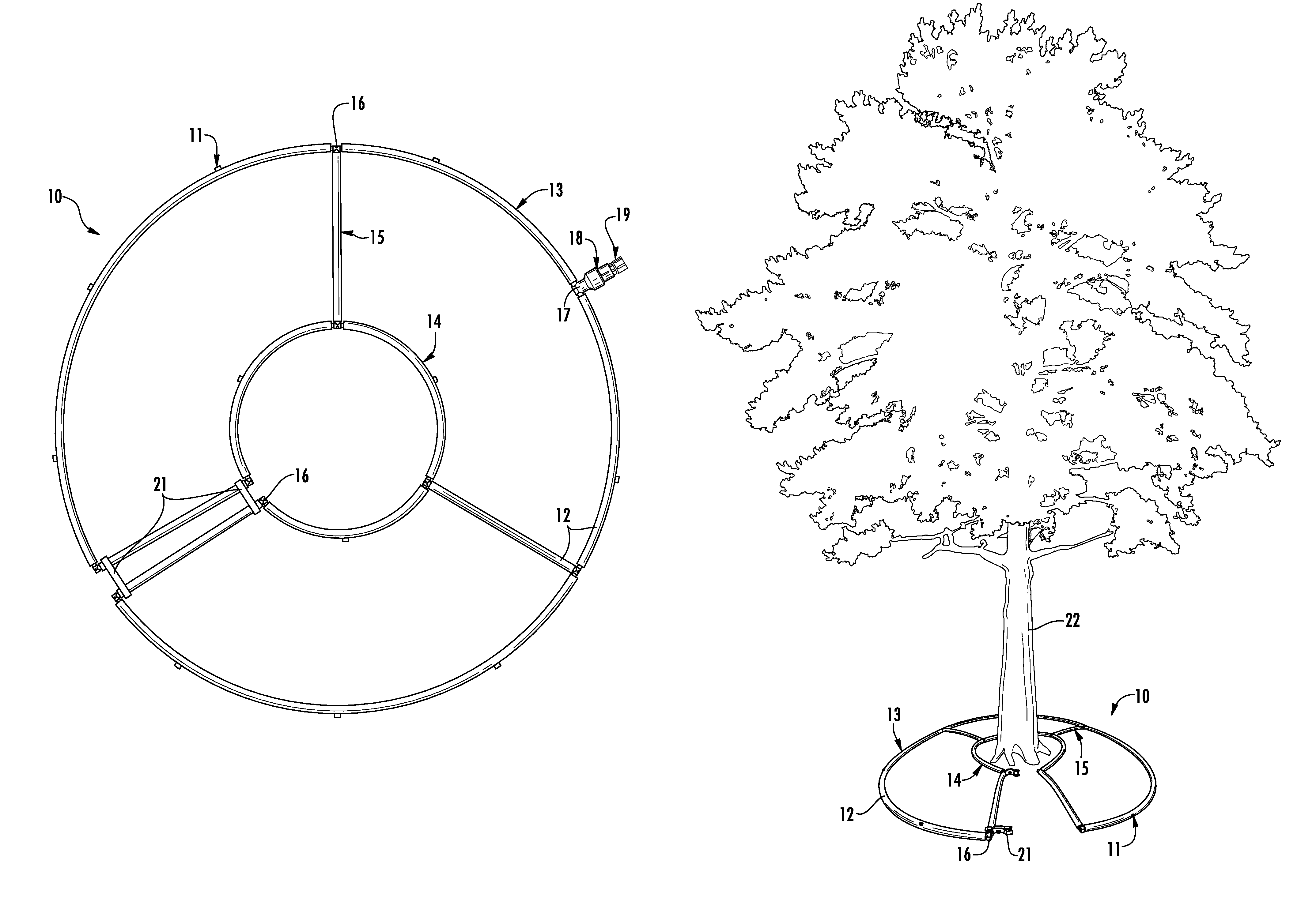 Portable irrigation device and method of use