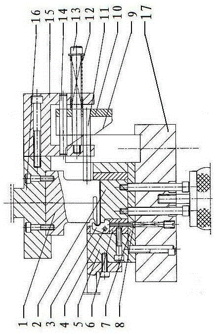 Automatic discharging mechanism for semi-coiled circle bending part