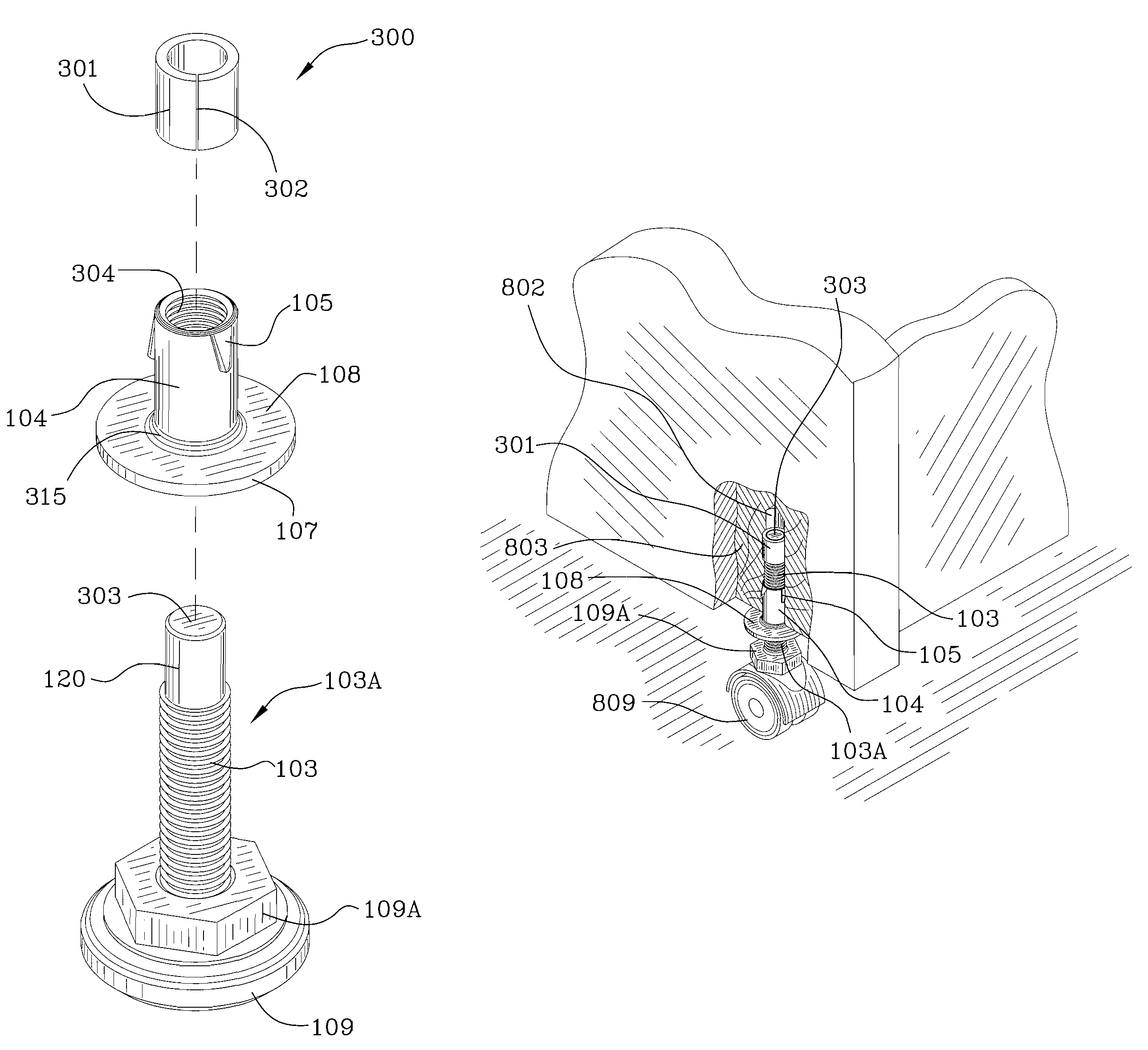 Leveling device and method for making same