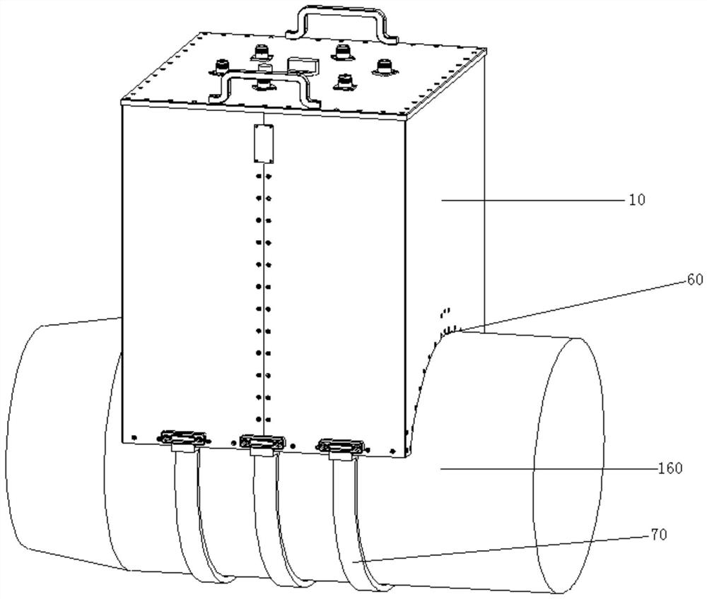 Shielding device for aircraft anti-jamming satellite receiver test