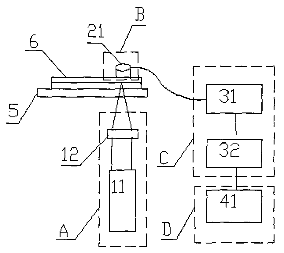 Detection method of microfluidic chip based on photoacoustic technique and device thereof