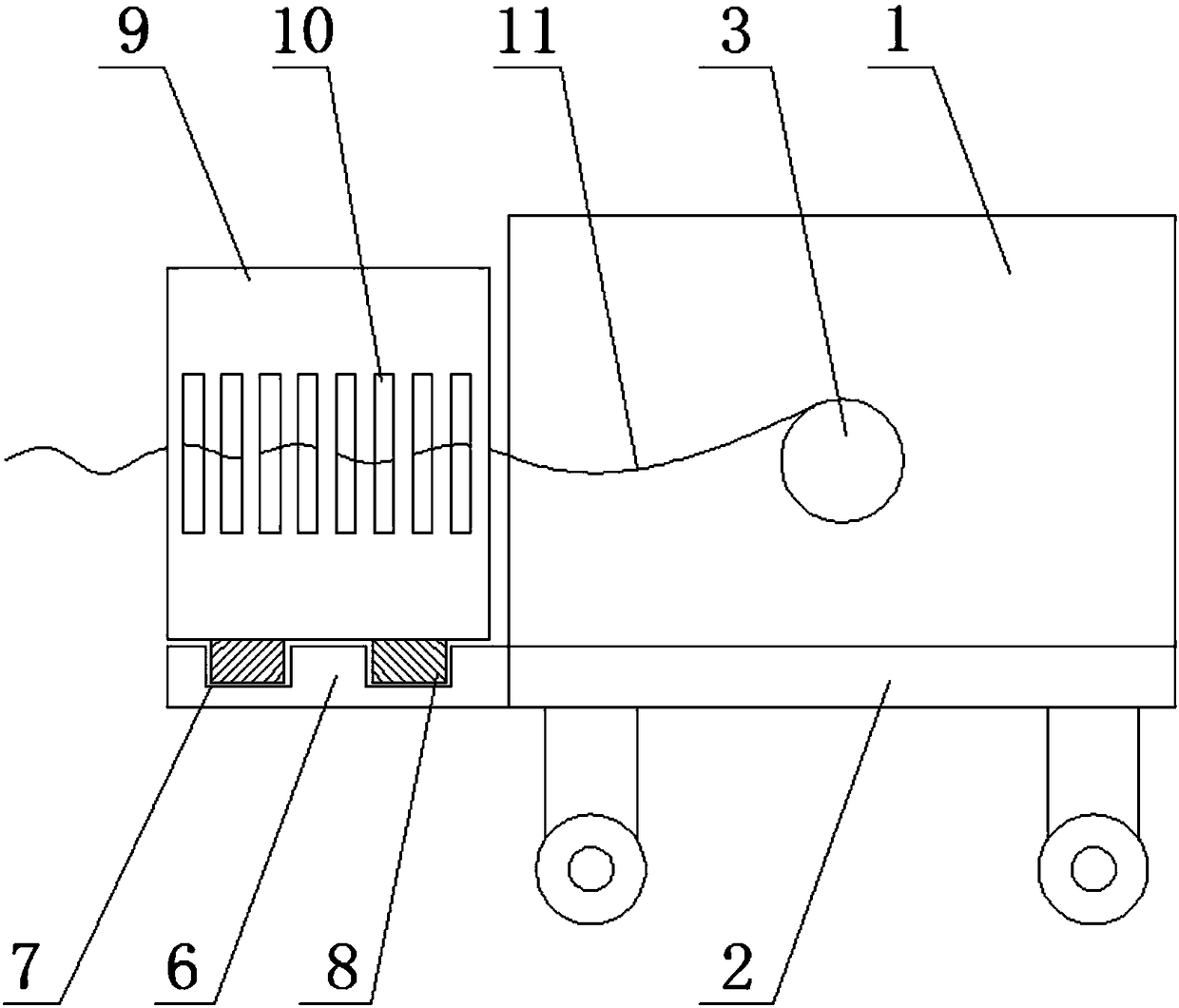 Uniform take-up device with torque prevention function