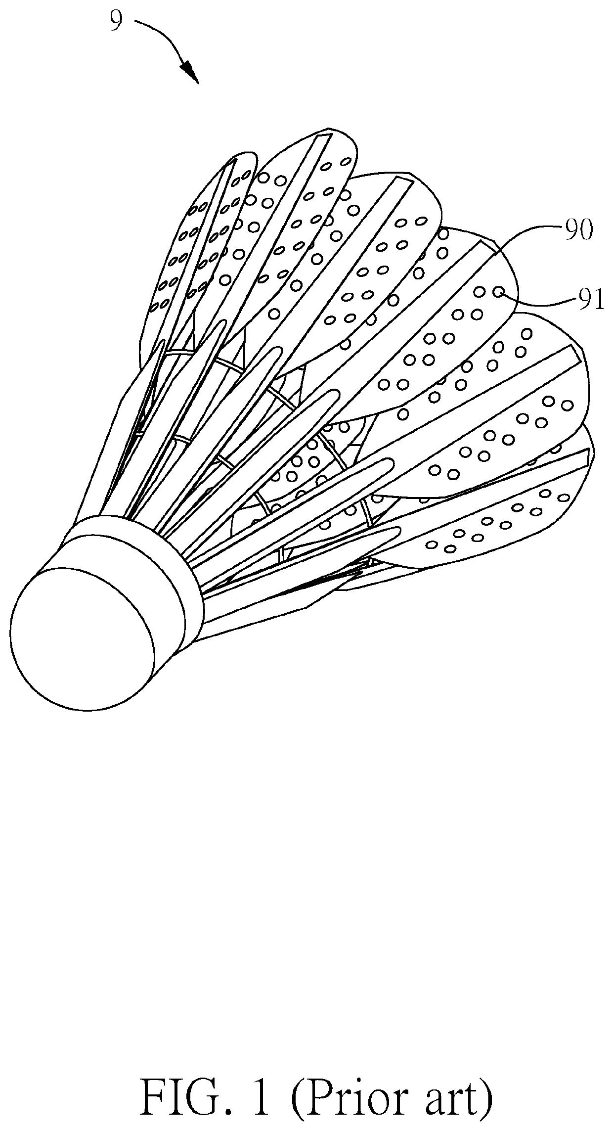 Synthetic shuttlecock