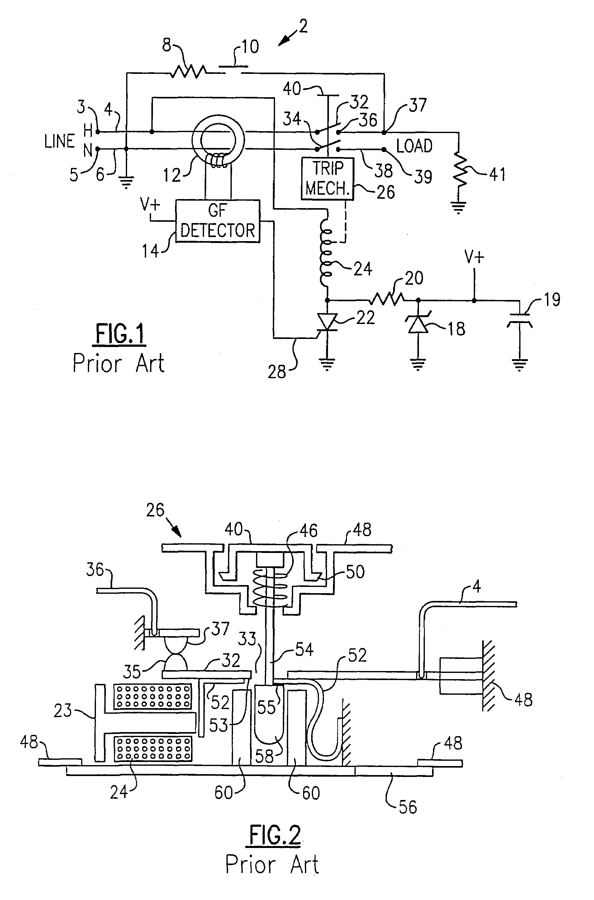 Protection device with lockout test