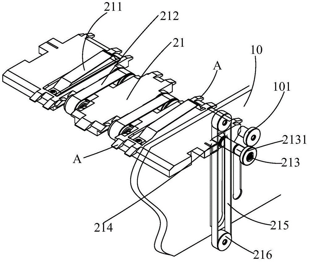 Banknote stacking device and banknote processing equipment