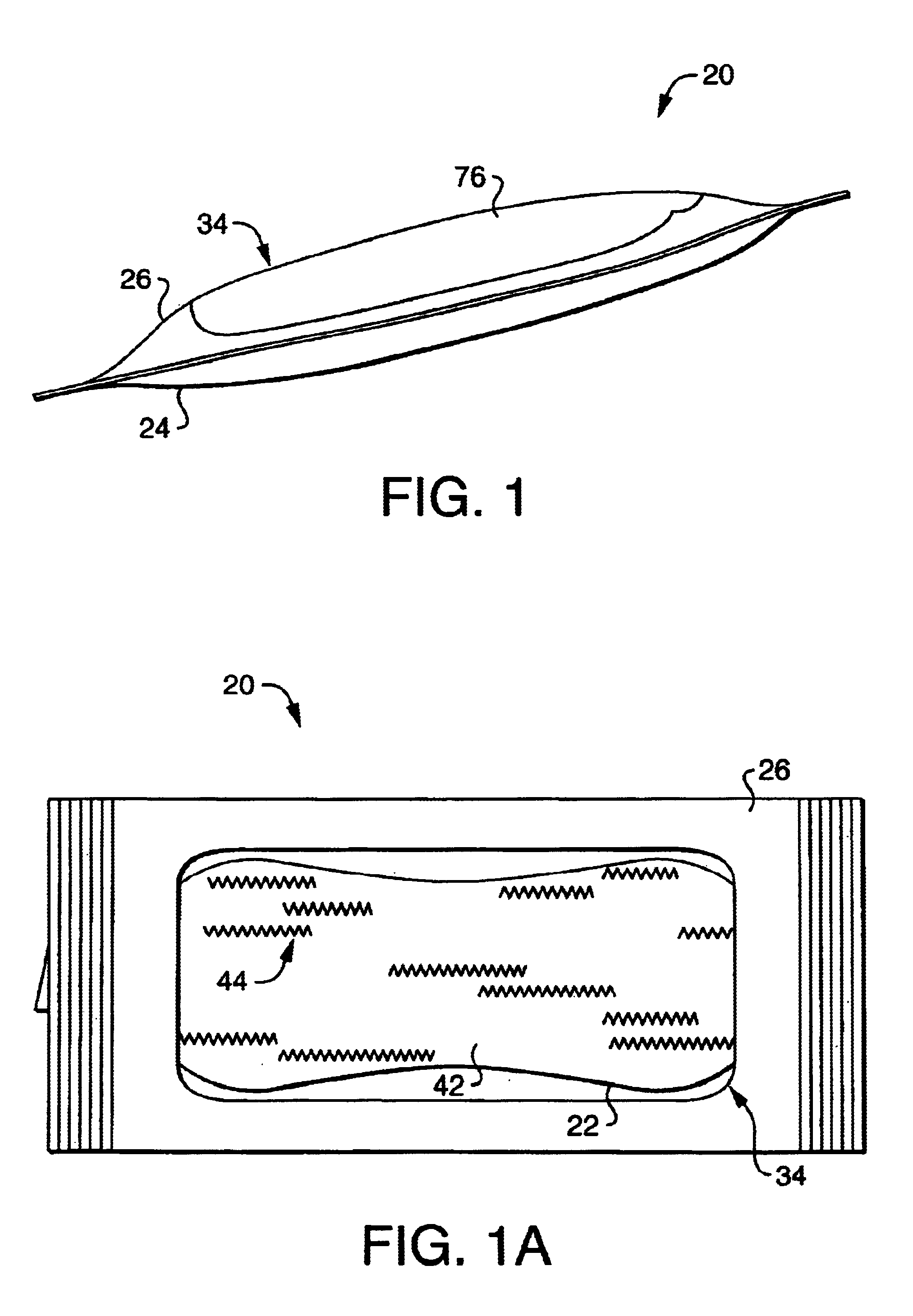 Package having an opening mechanism and containing selectively oriented absorbent articles