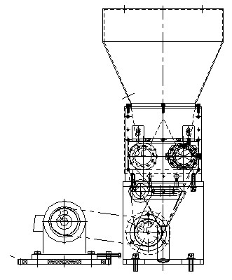 Special twin screw unload device and unload method for adult diapers and adult incontinence trousers