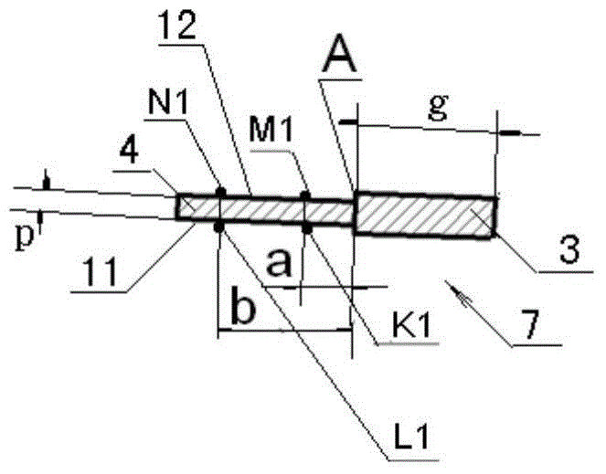 Method for controlling hollow guide blade upper edge plate cavity wall thickness