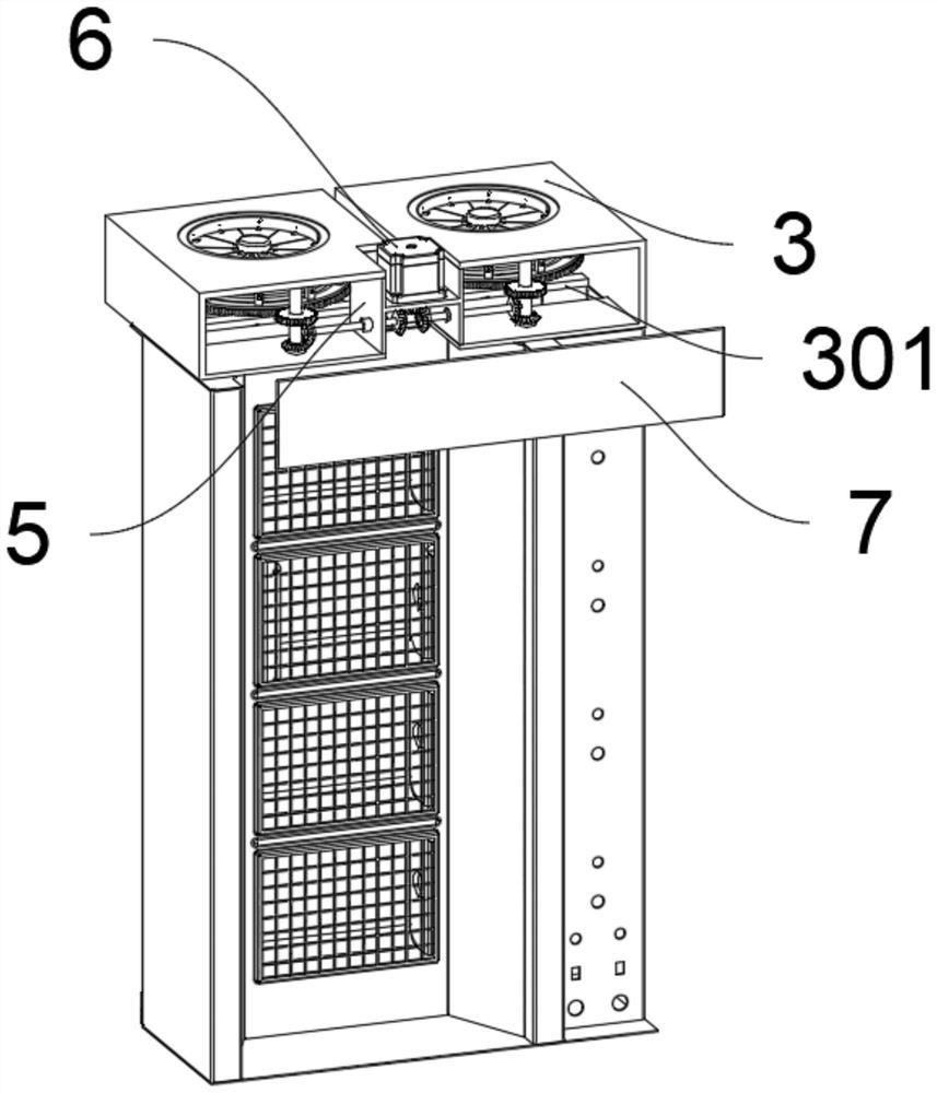 Efficient air supply outlet structure based on energy conservation and environmental protection