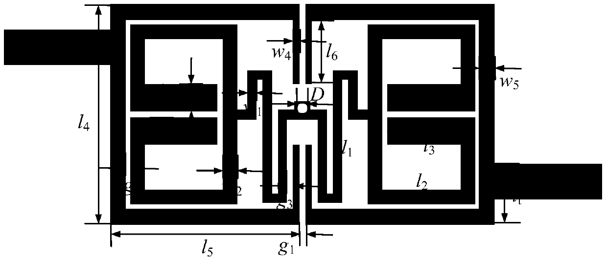 Miniature triple-band band-pass filter based on embedded quarter-wavelength resonators