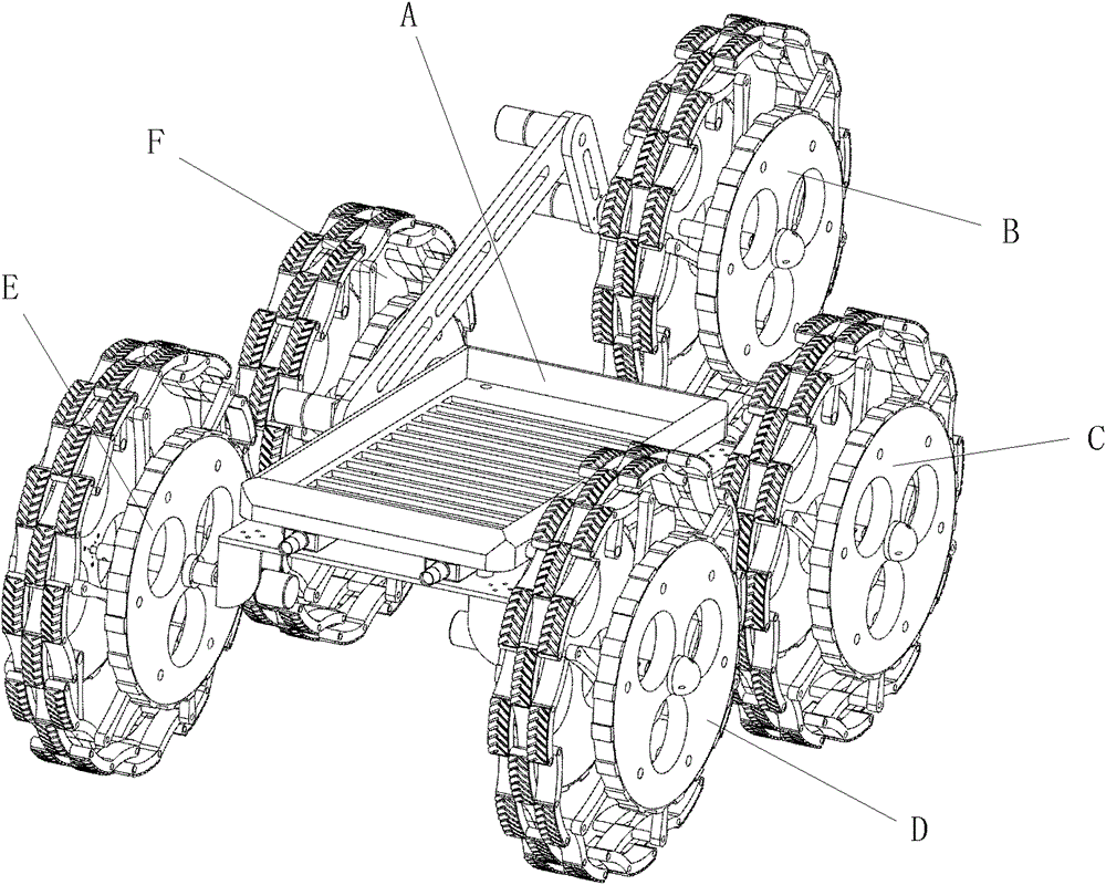 An obstacle-surpassing carrying robot