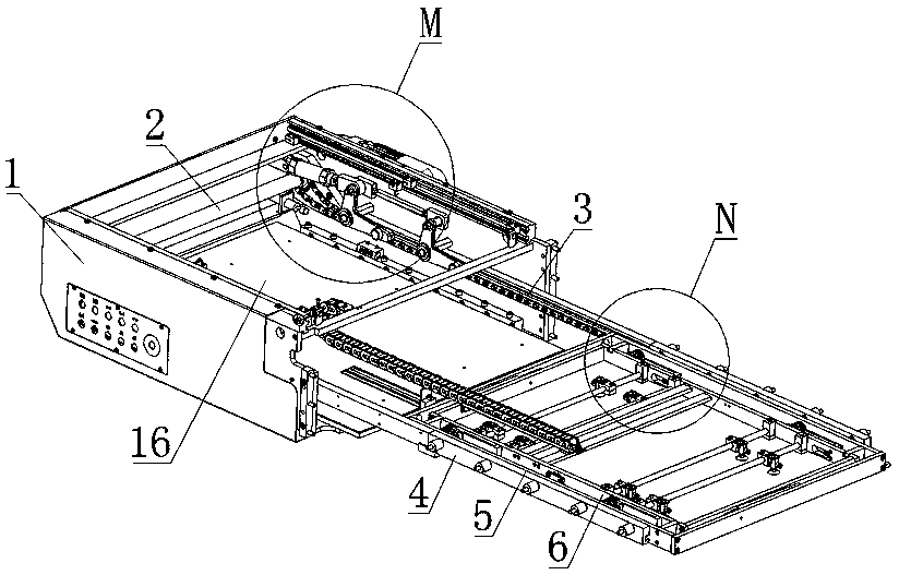 All-waste-removing paper paving device of die-cutting machine