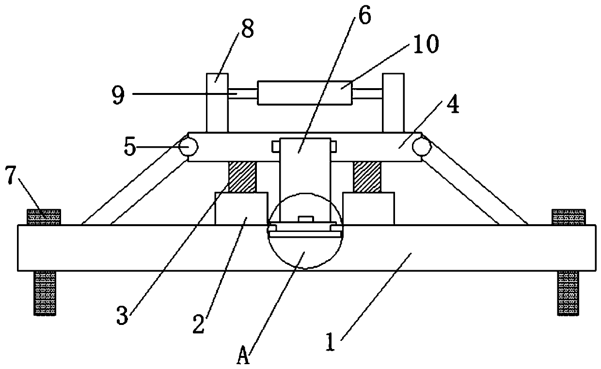 Communication tower fixing seat for electronic information engineering